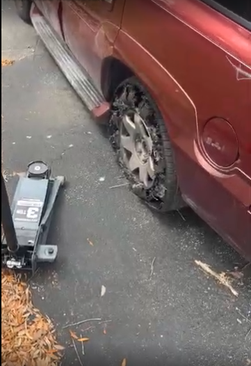 Commercial semi truck tire repair